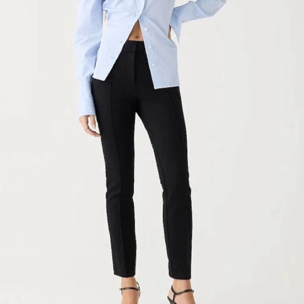 J Crew Black Skinny Straight Dress Pants Size 2